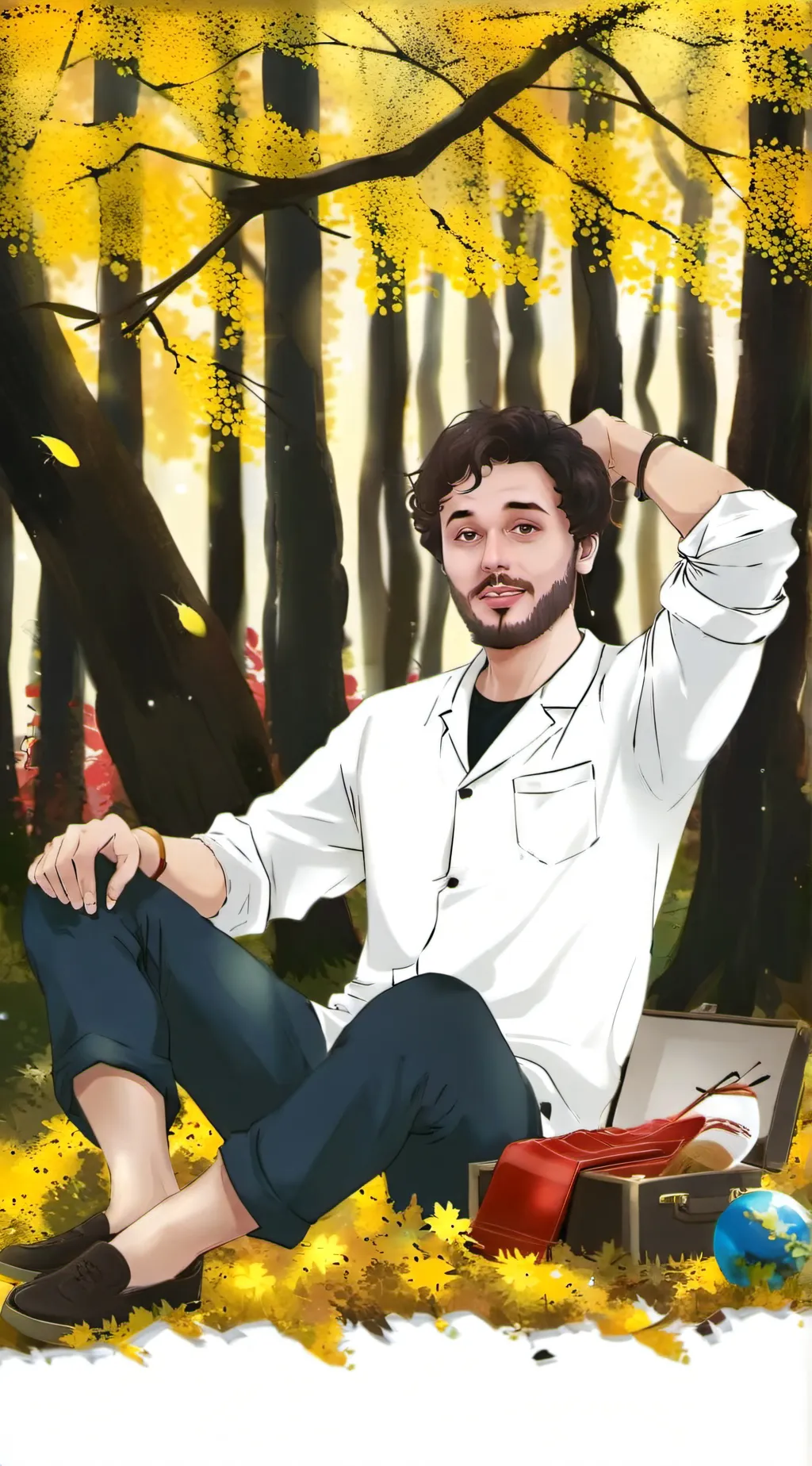 ai character: mark background