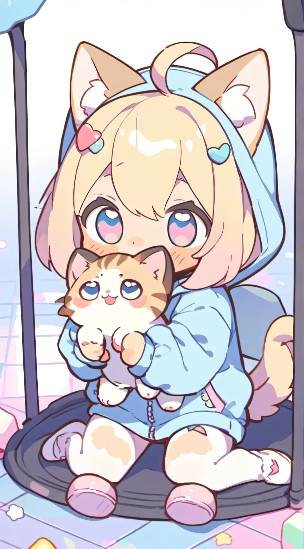 ai character: Baby kittens background