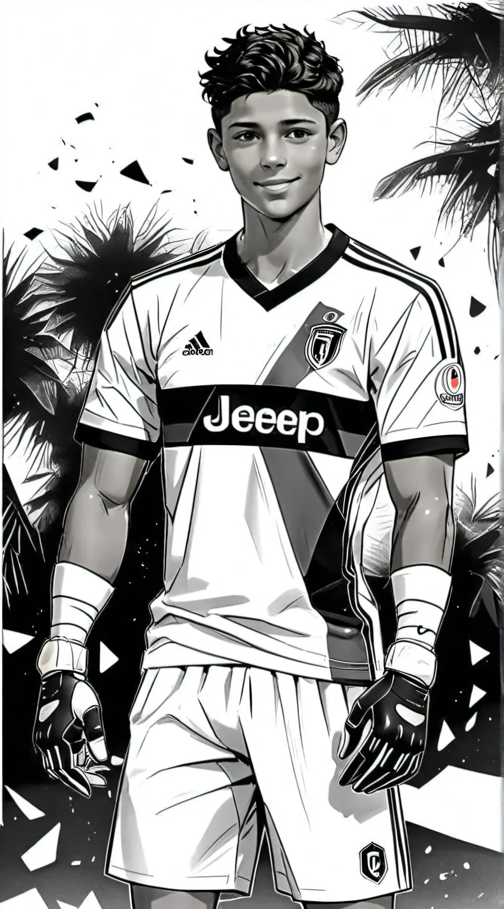 ai character: Ronaldo jr  background