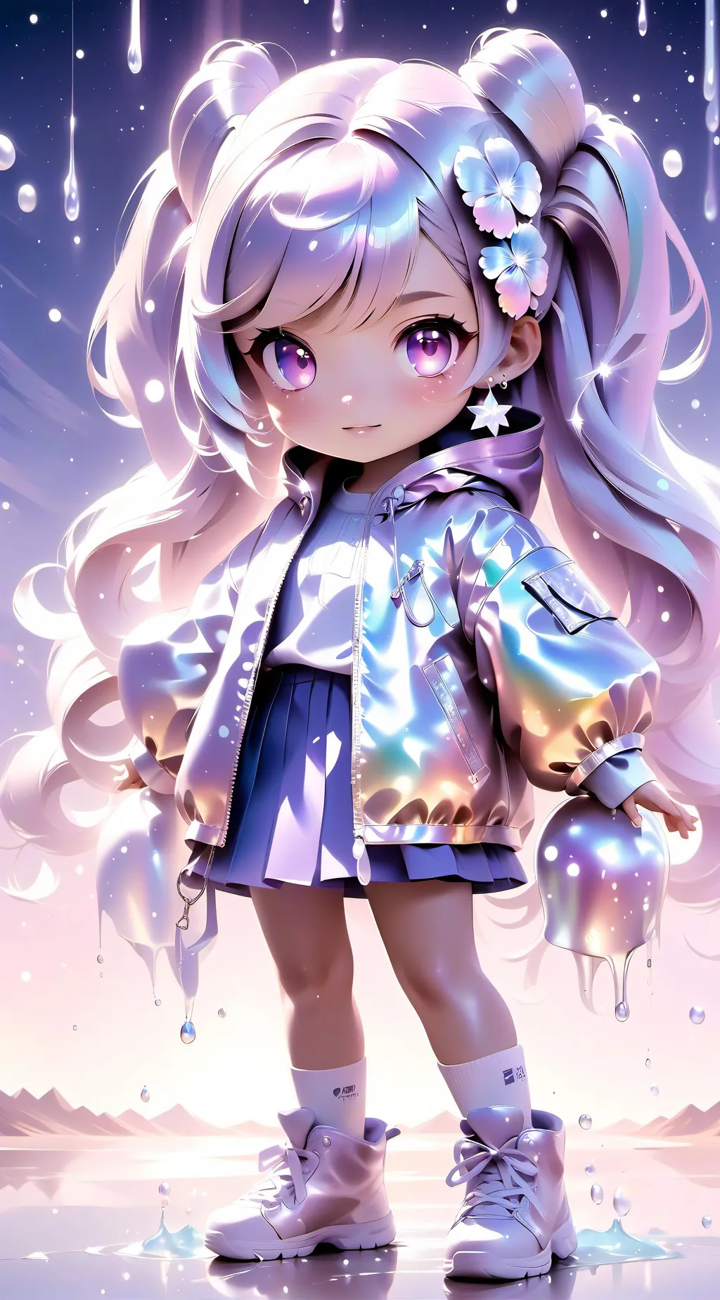 ai character: Sus tv woman  background