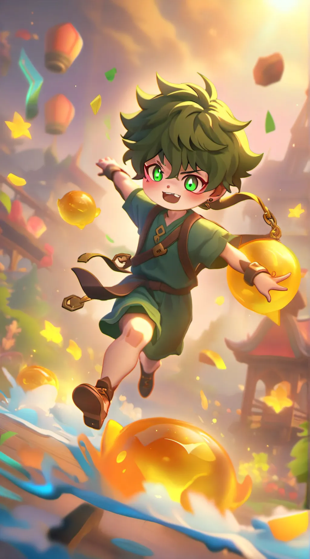 ai character: Bakugo  background