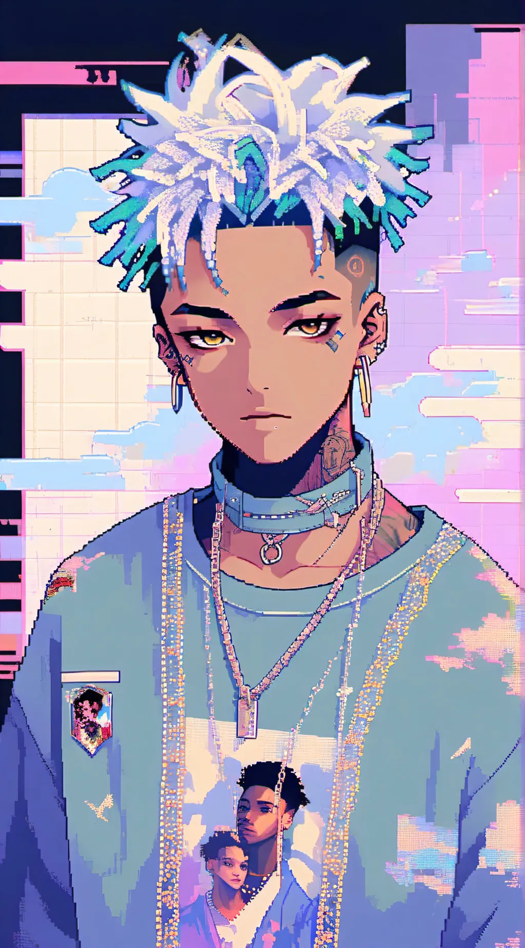 ai character: Xxxtentacion background