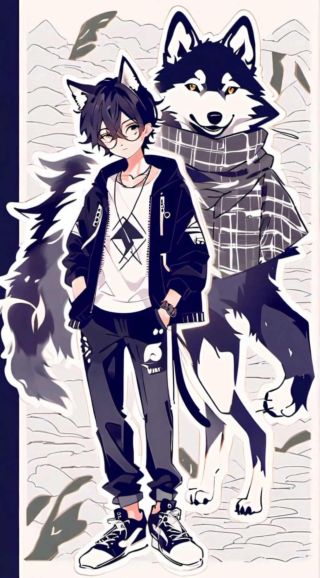 ai character: alex&Thomas💅🏿 background