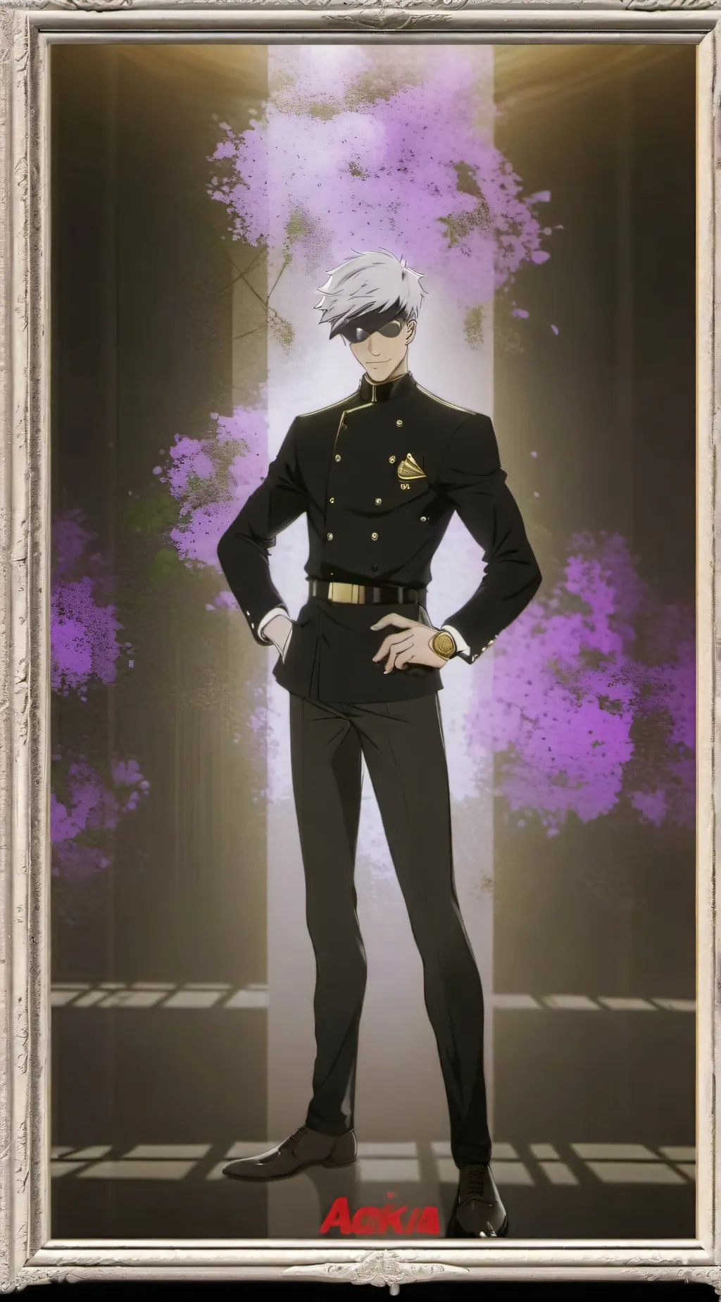 ai character: Satoru gojo background