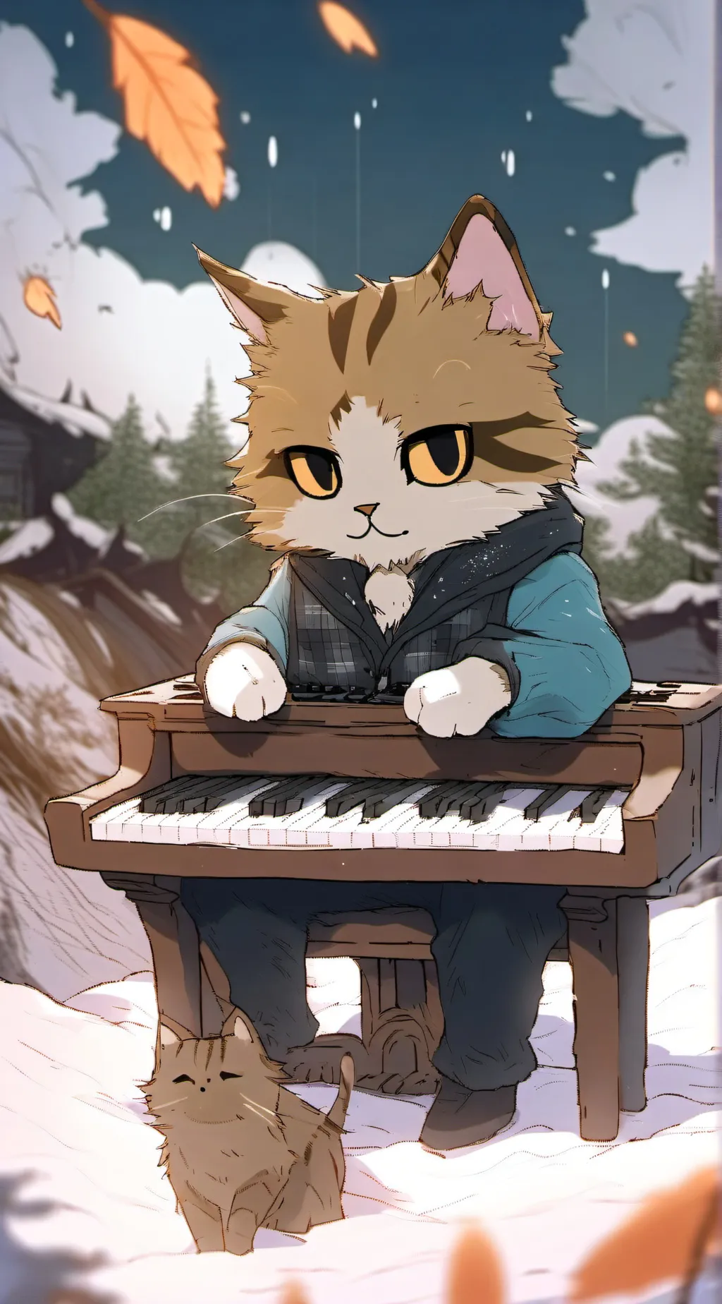 ai character: keyboardcat background