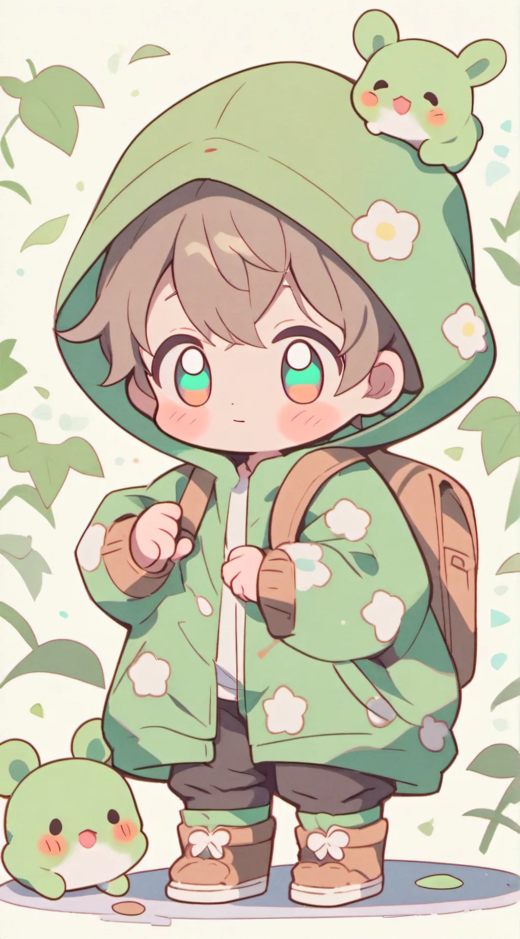 ai character: chibi background