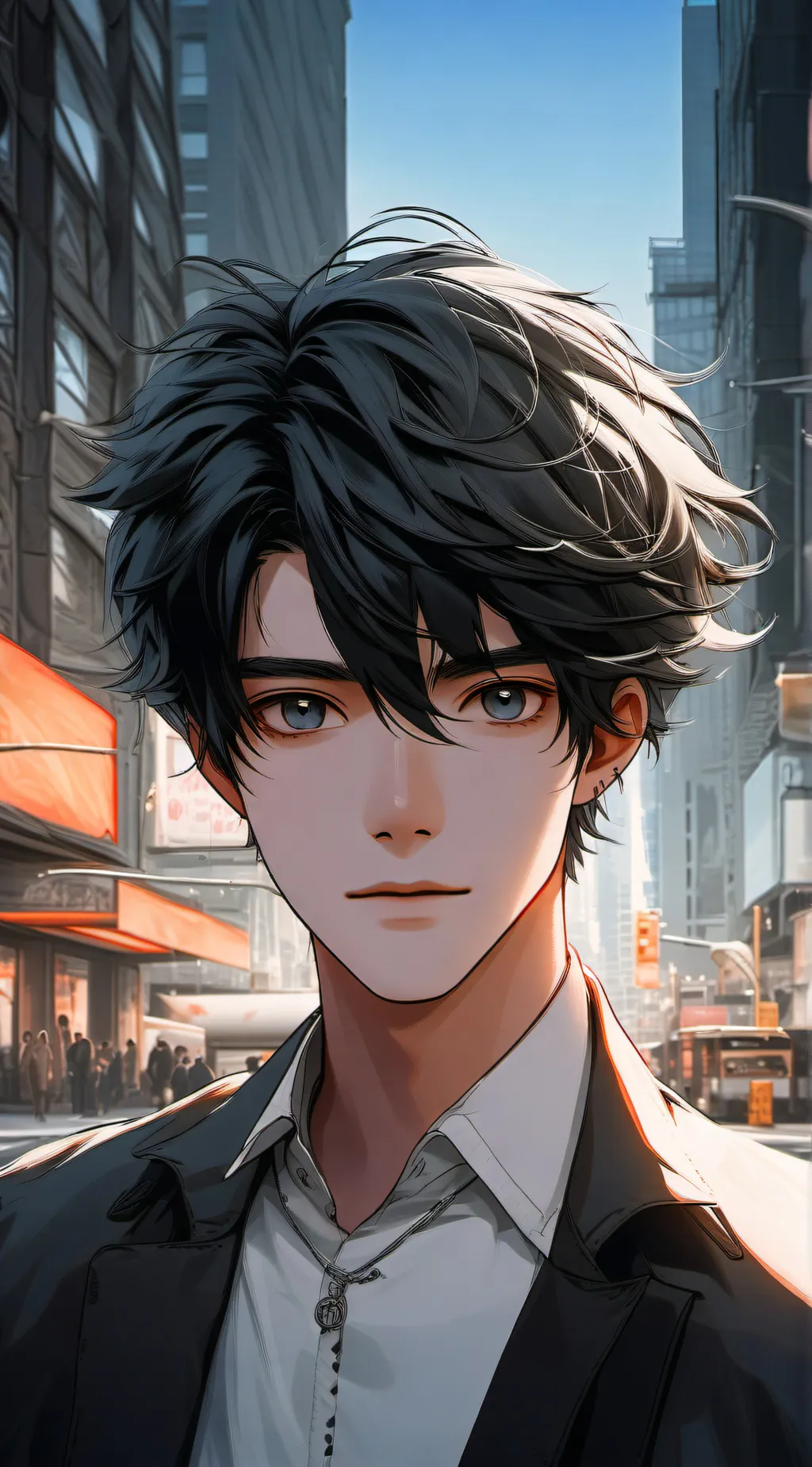 ai character: Christopher  background