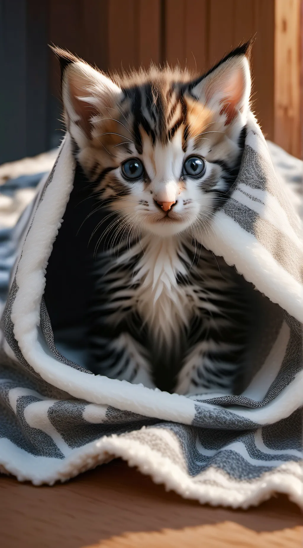 ai character: tiny kitten background