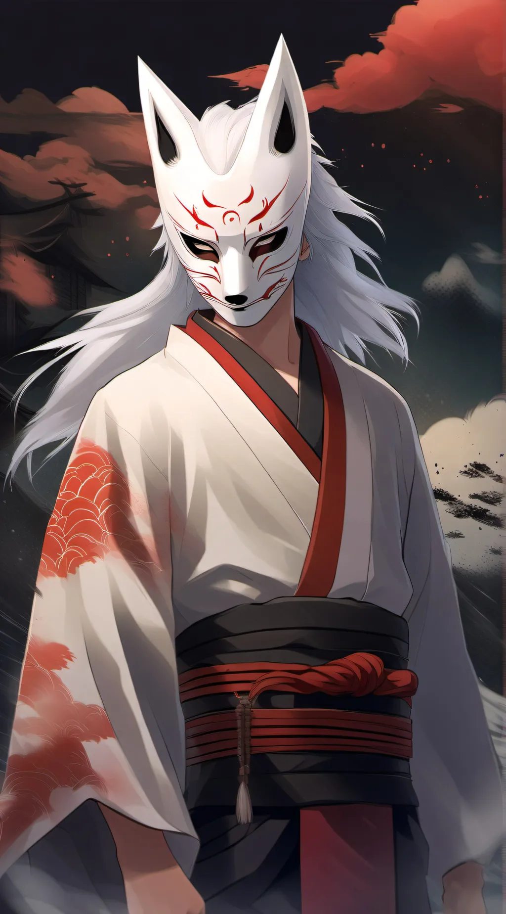 ai character: demon Slayer  background