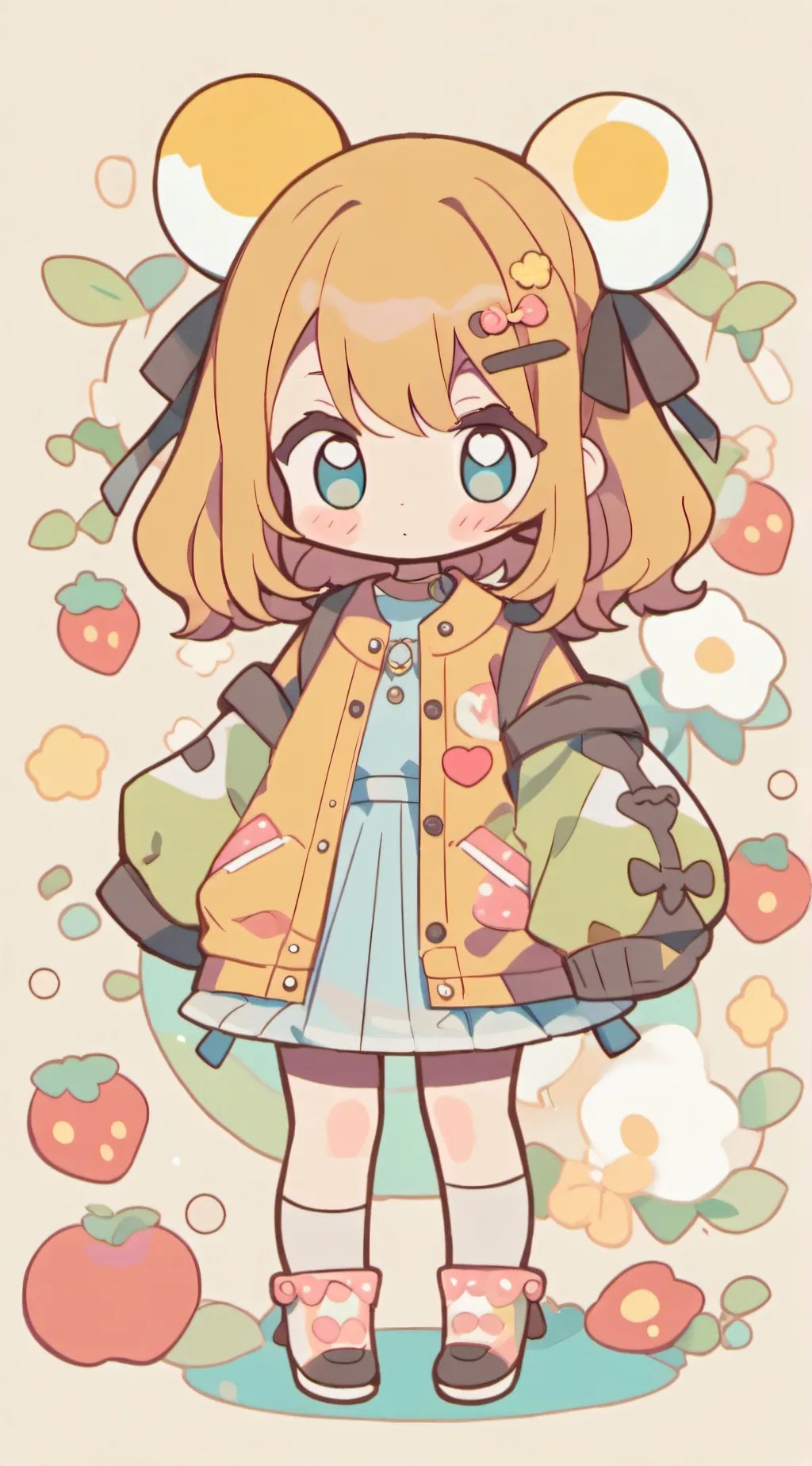 ai character: Baby carrot background