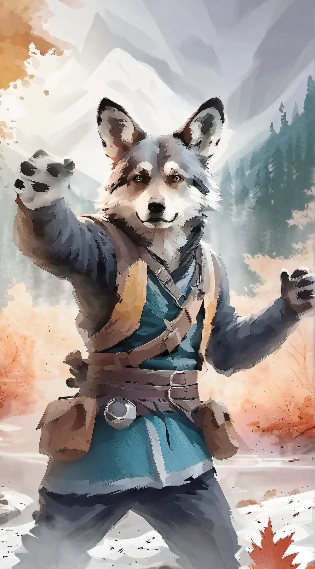 ai character: furry background