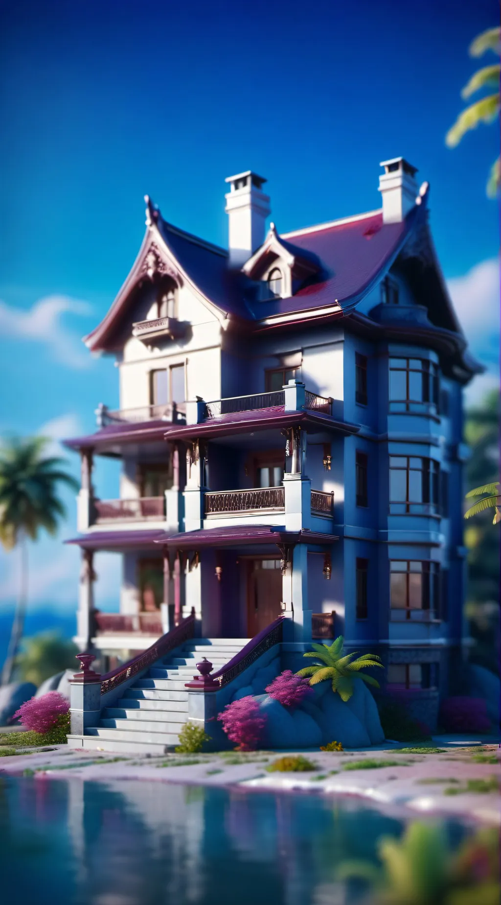 ai character: murder island  background