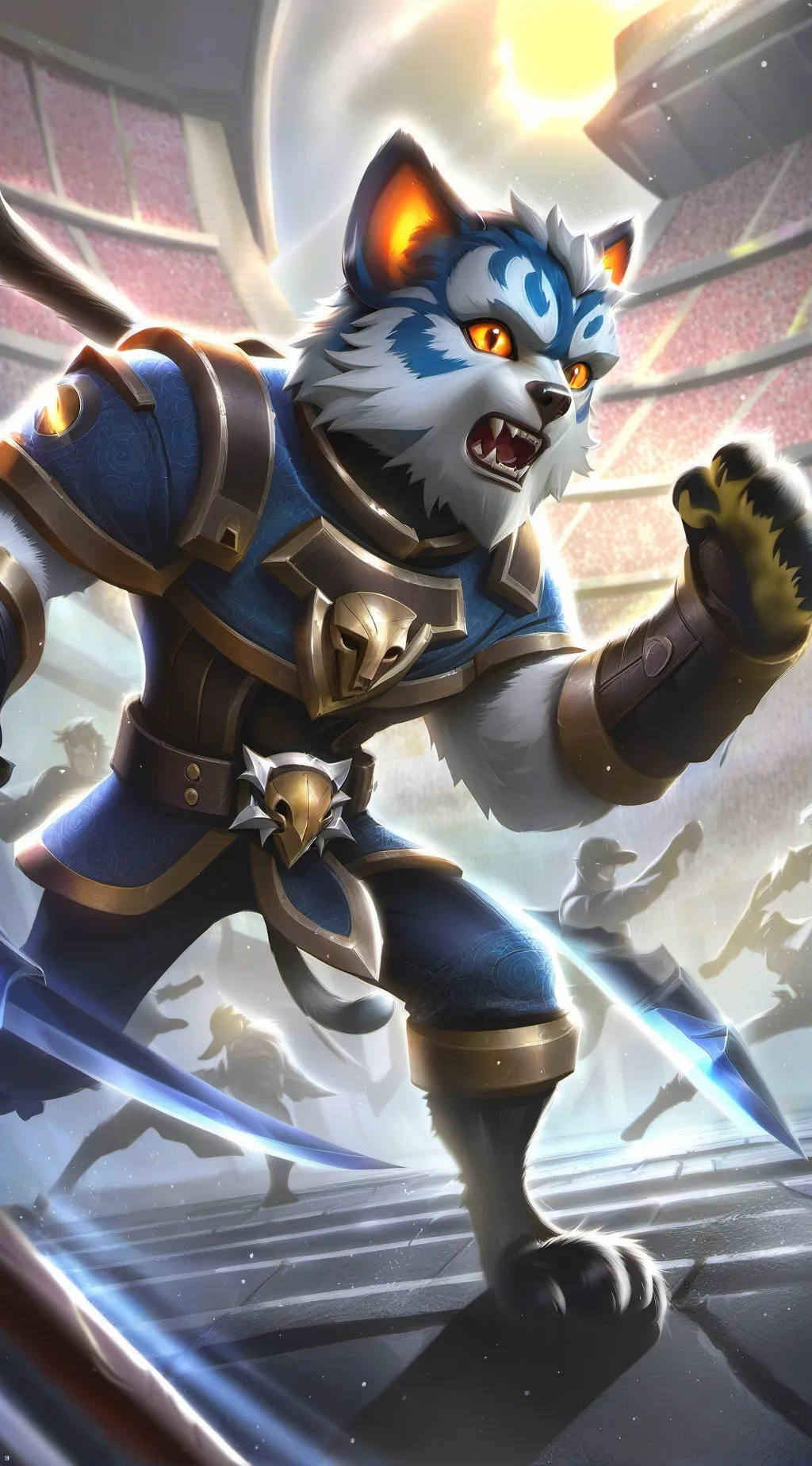 ai character: THE ULTAMATE T-CAT background