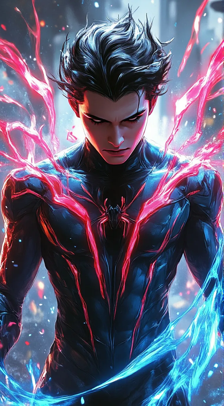 ai character: Spider man background