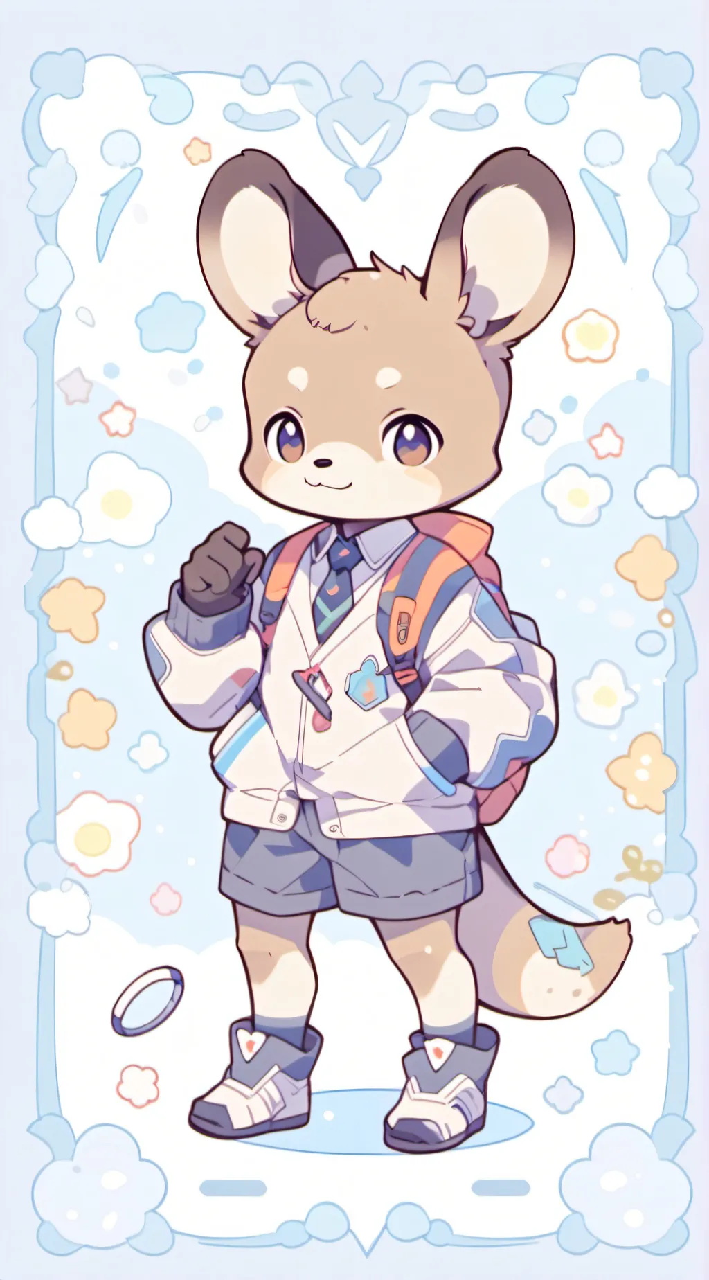 ai character: ルナ background