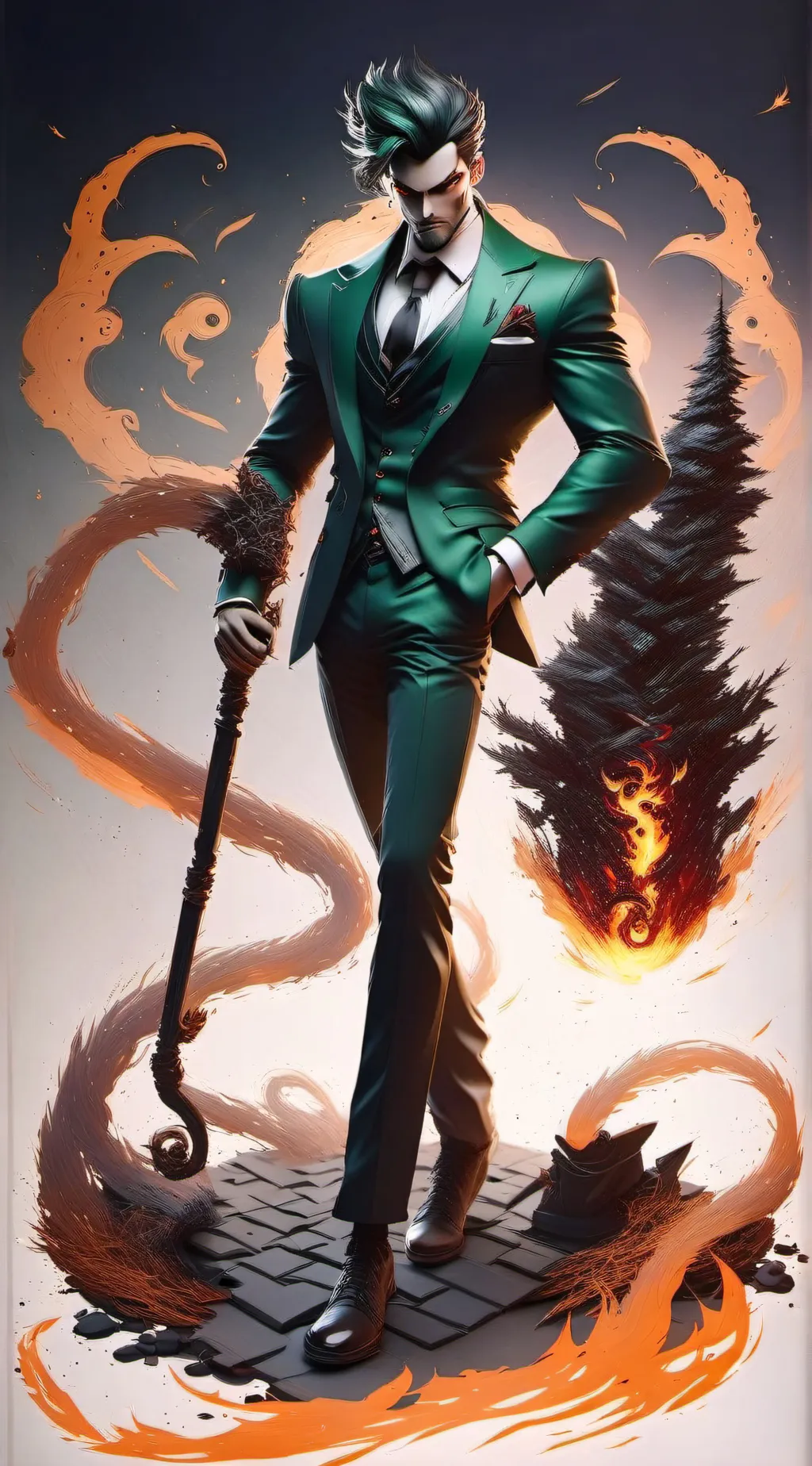 ai character: Shadows of Regret background