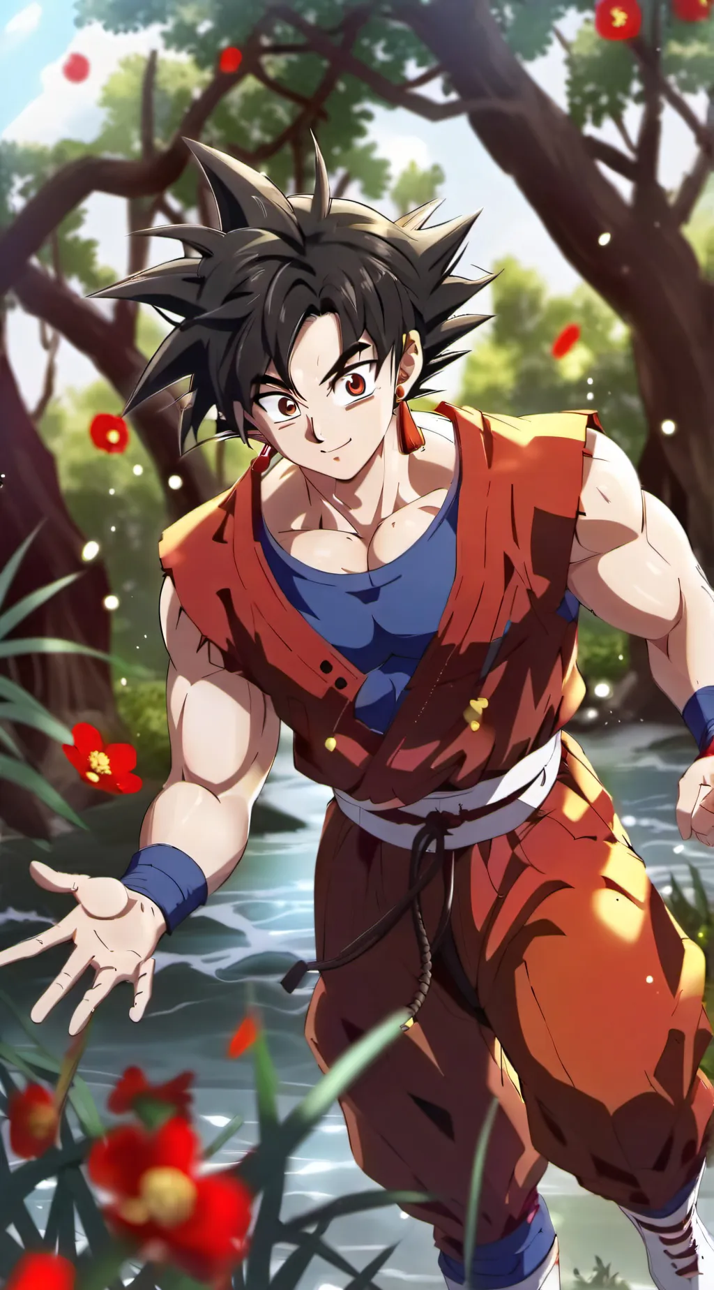 ai character: Goku🐉🐉 background