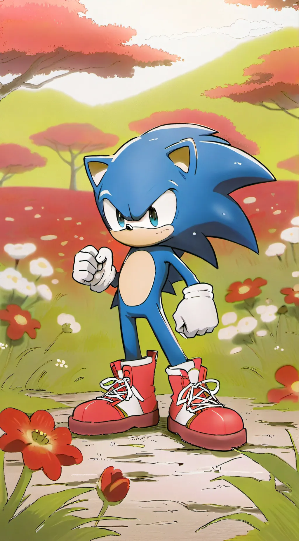 ai character: Sonic background