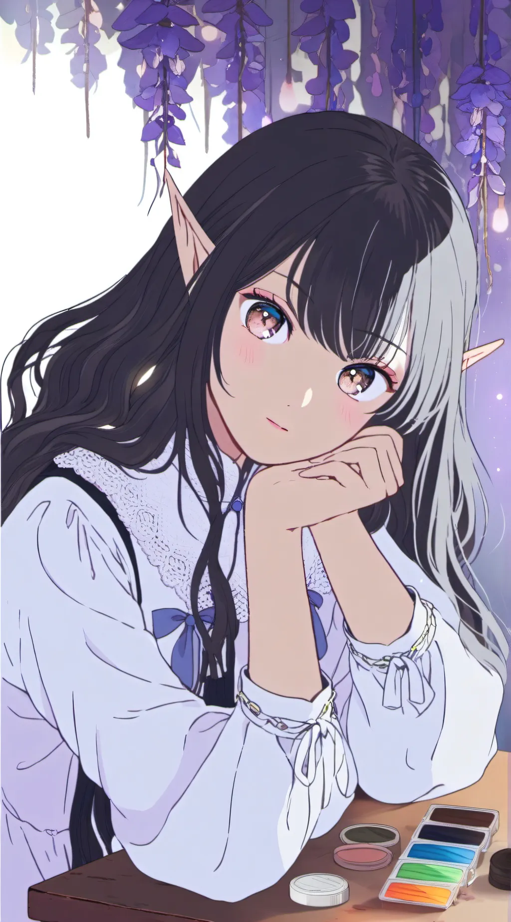 ai character: Spirit of Elven Paws background