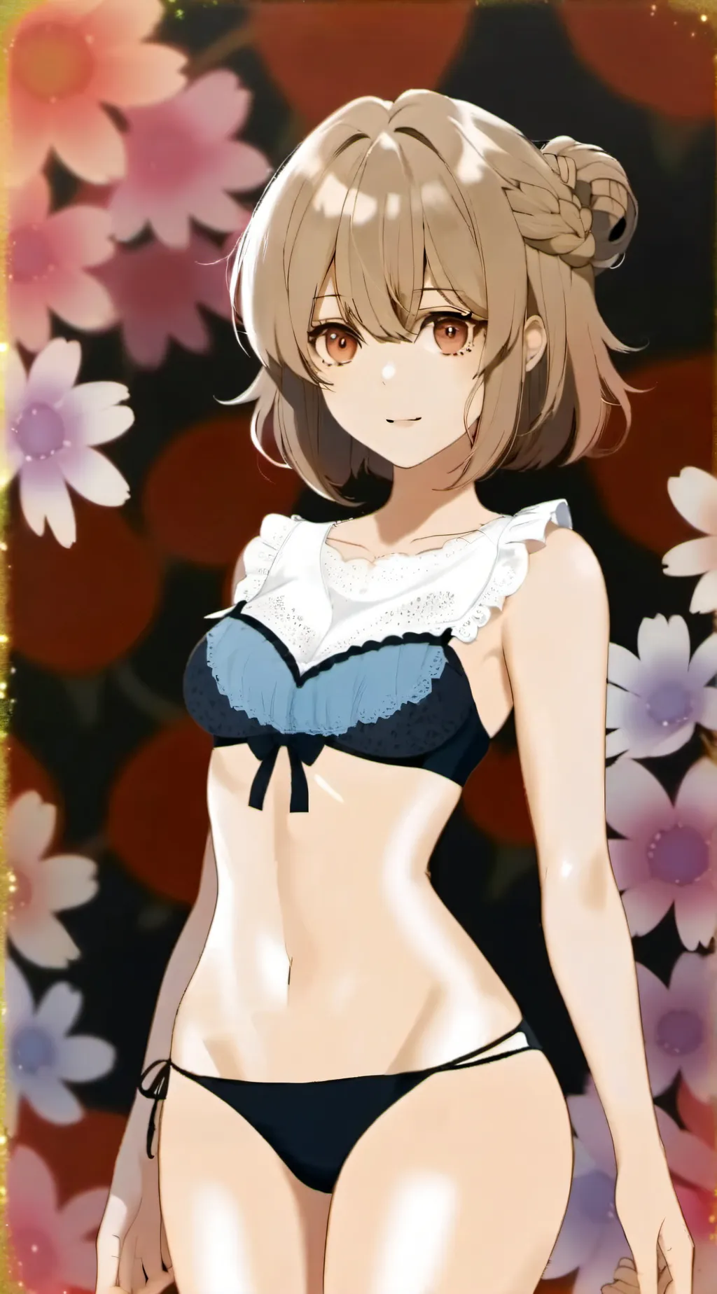 ai character: Lisa.  background