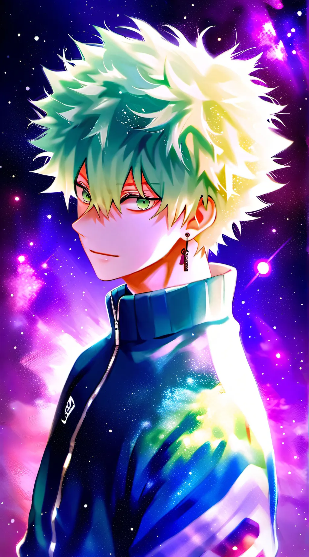 ai character: MHA Chanukah background