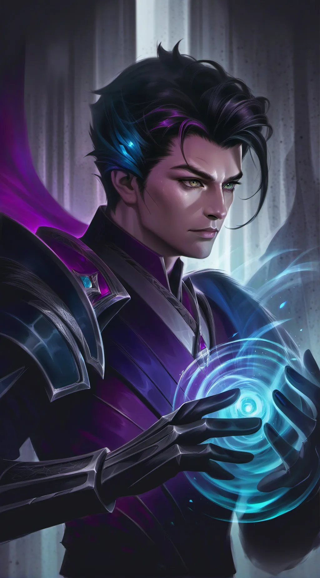 ai character: Focus background