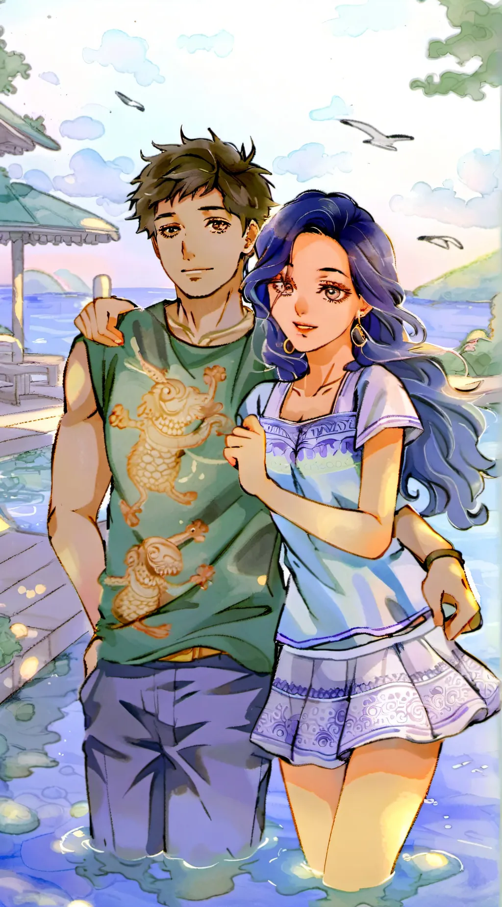 ai character: Focus background