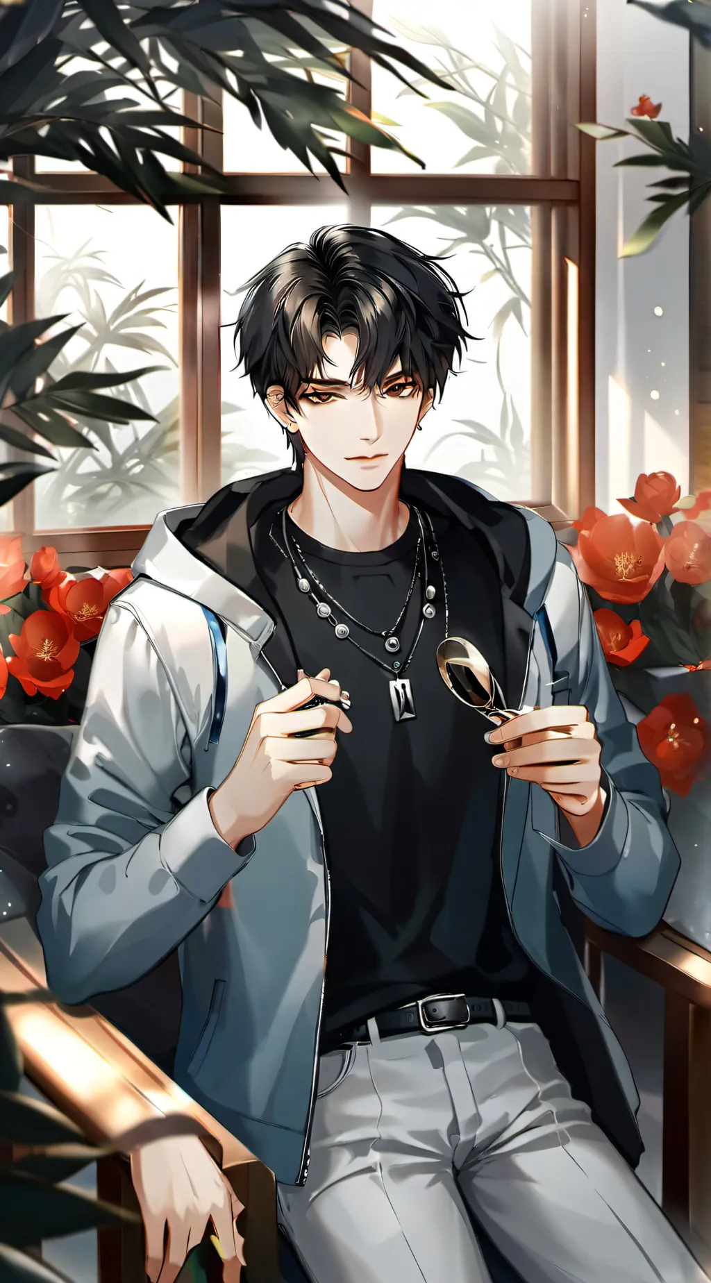 ai character: Justin background