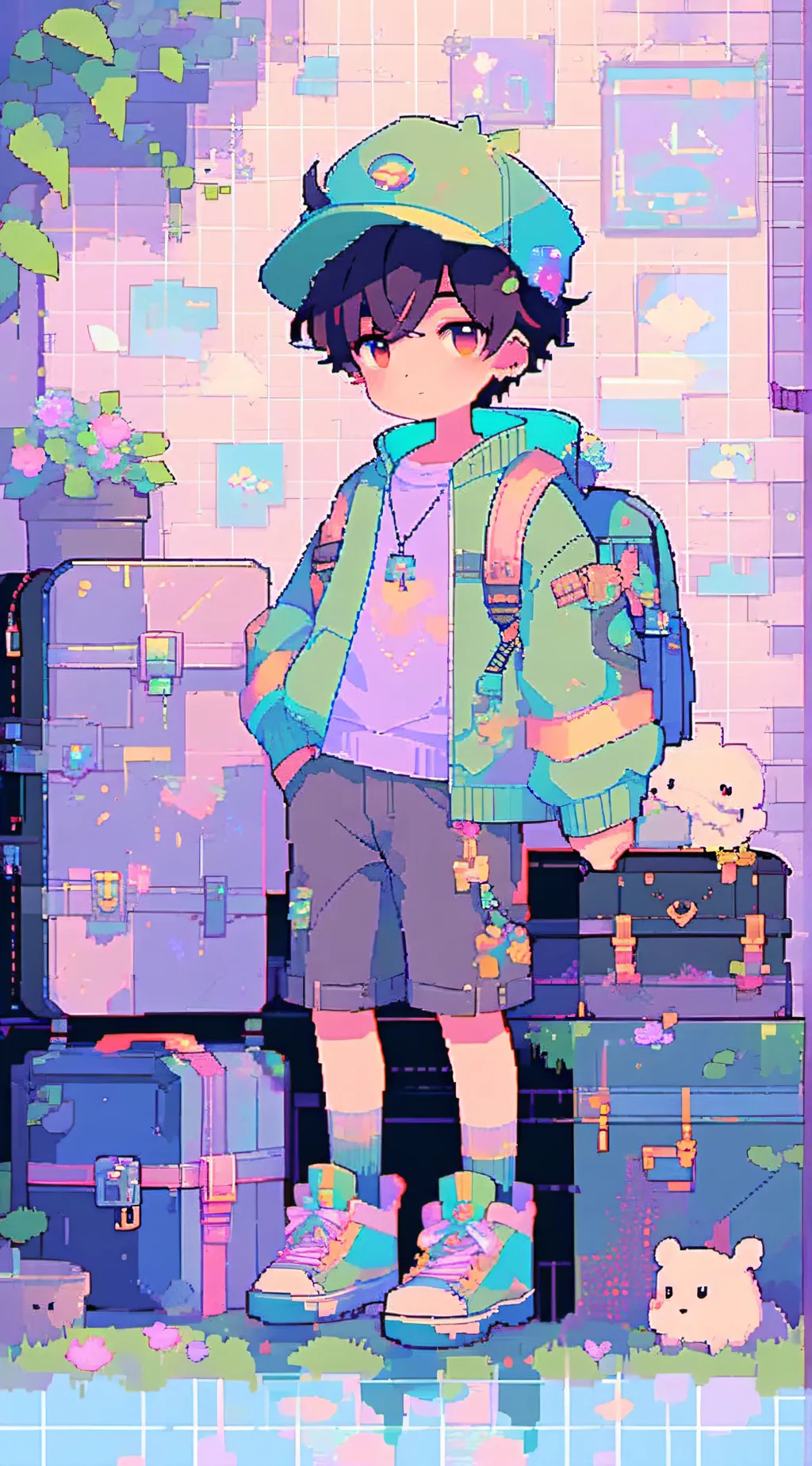 ai character: Liam  background