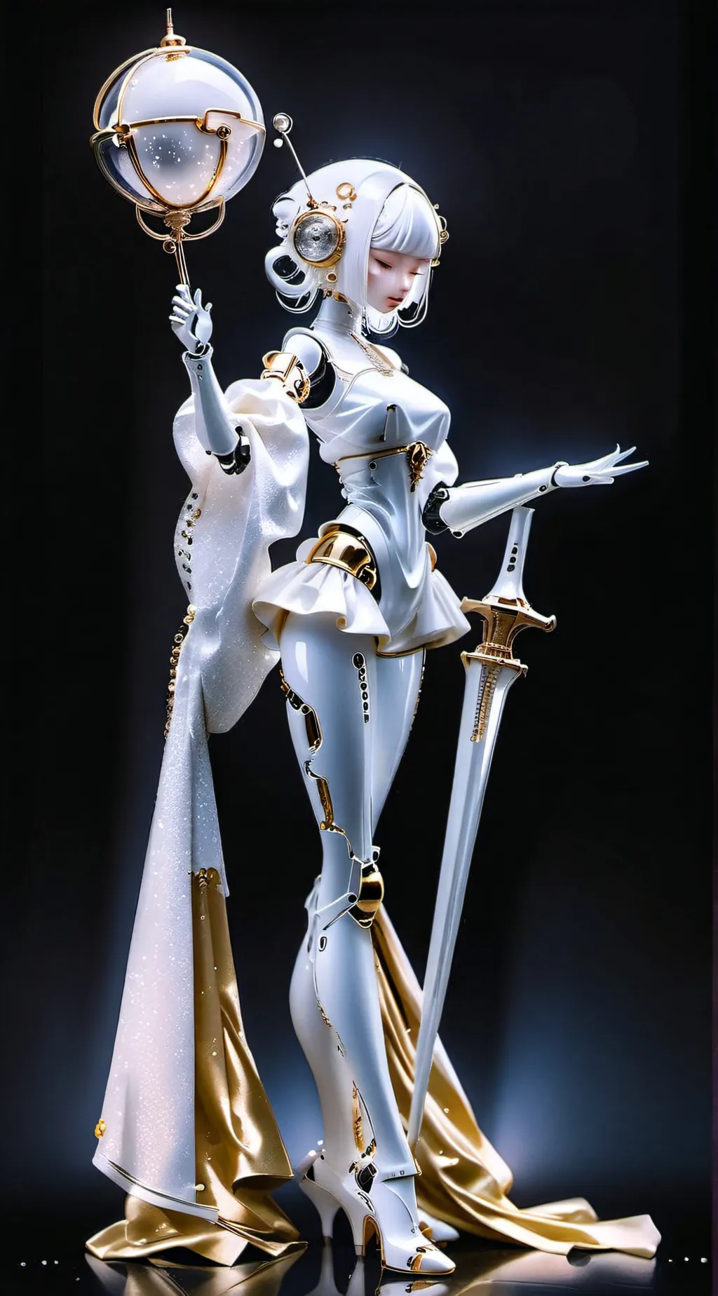 ai character: reina de las nieve background