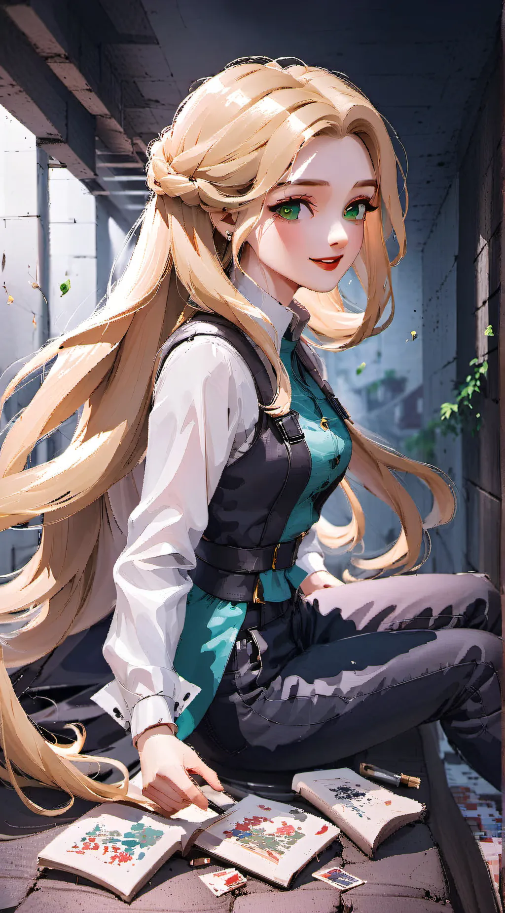 ai character: Rapunzel👊 background