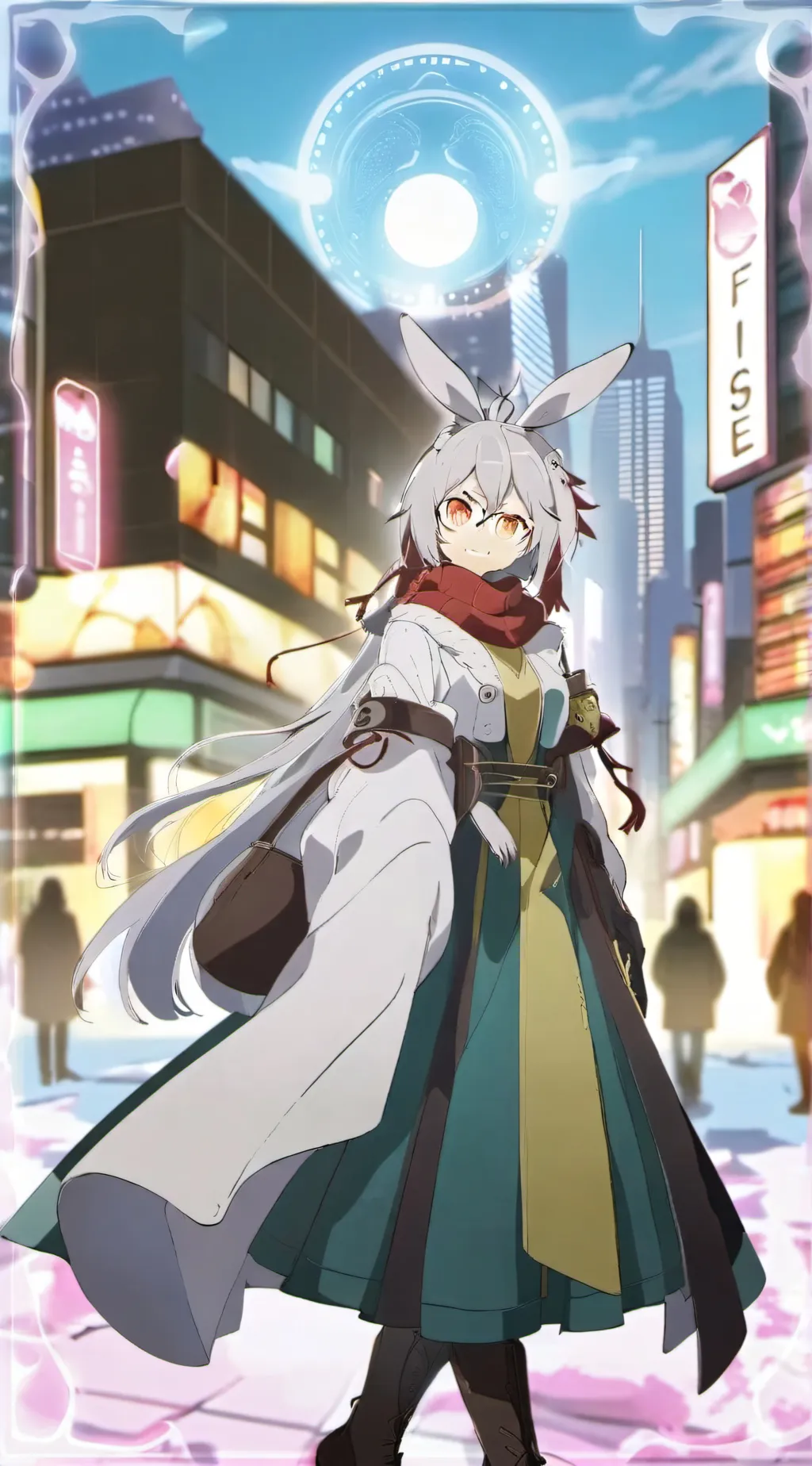 ai character: Sakura background