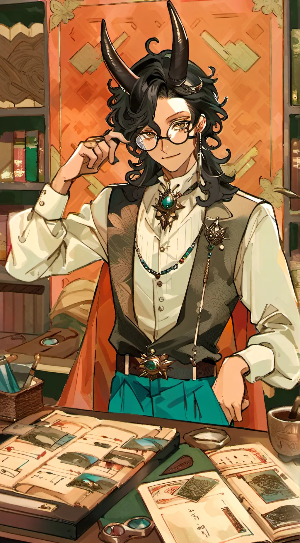 ai character: Jayson  background