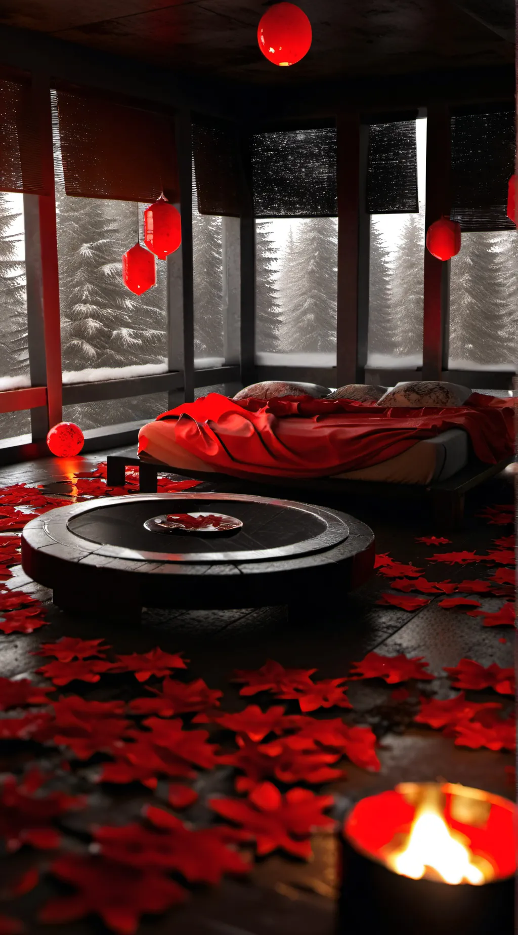 ai character: HH sleepover stker background