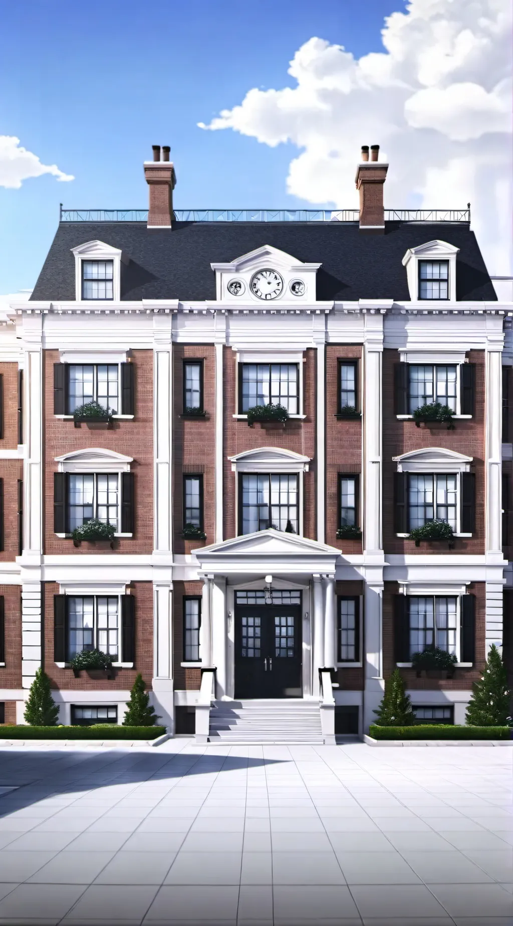 ai character: funnel paper educa background