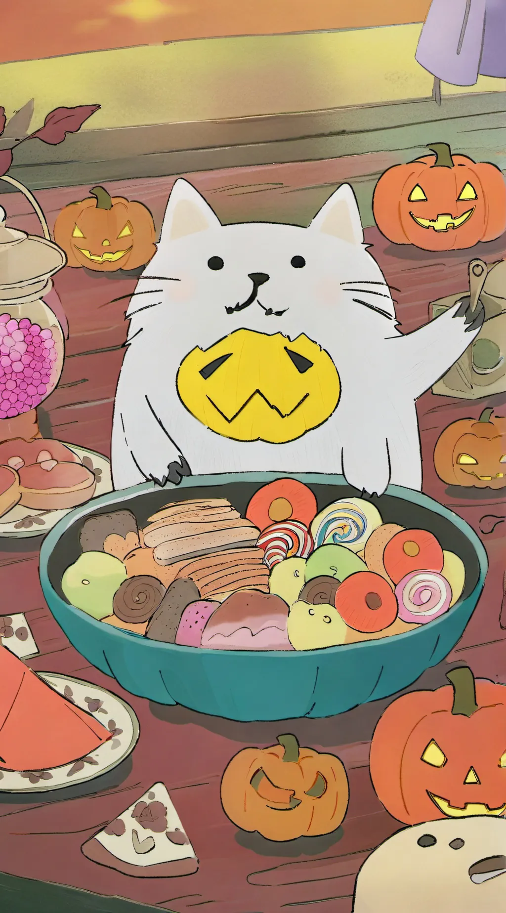 ai character: fpe Halloween  background