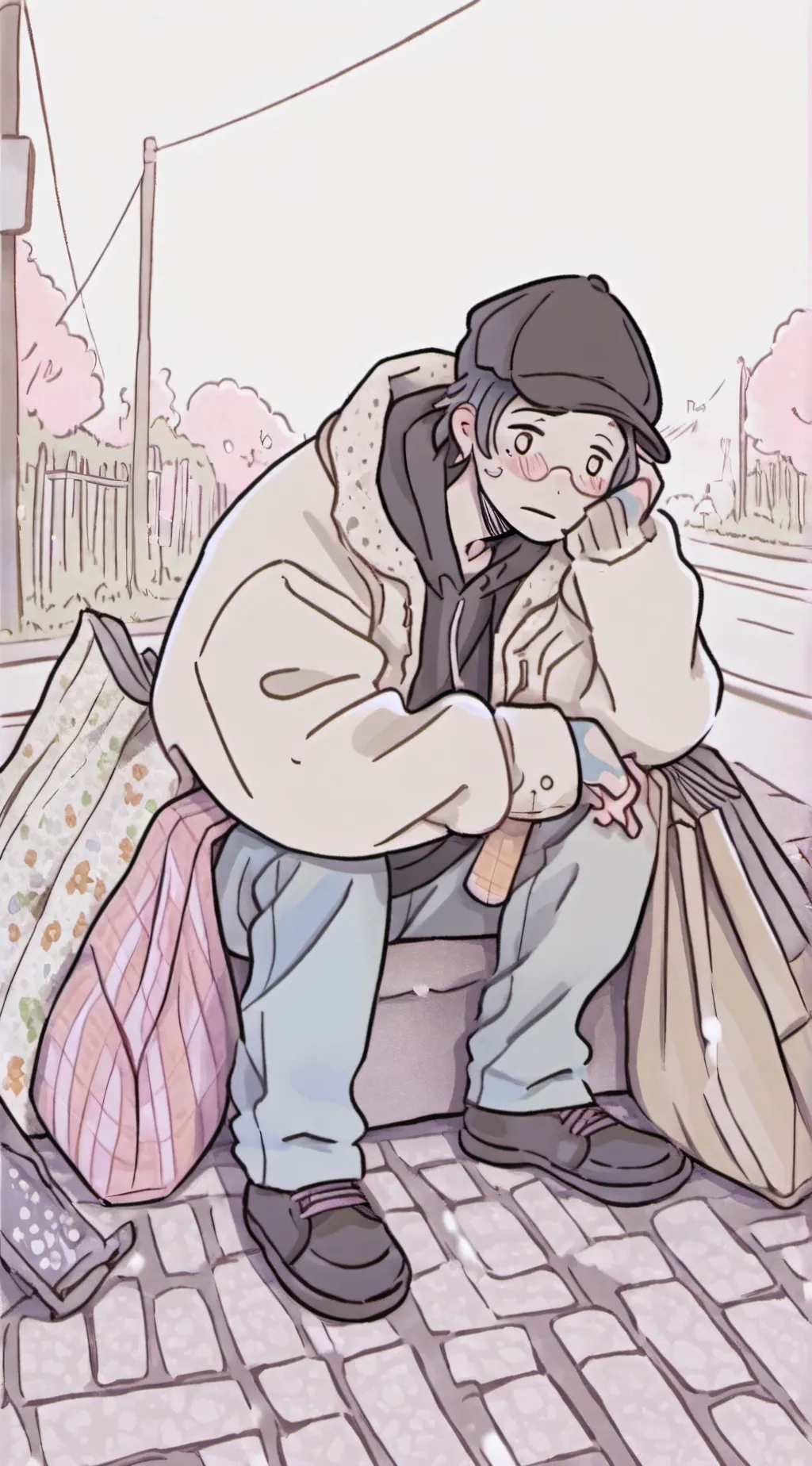 ai character: Homeless background