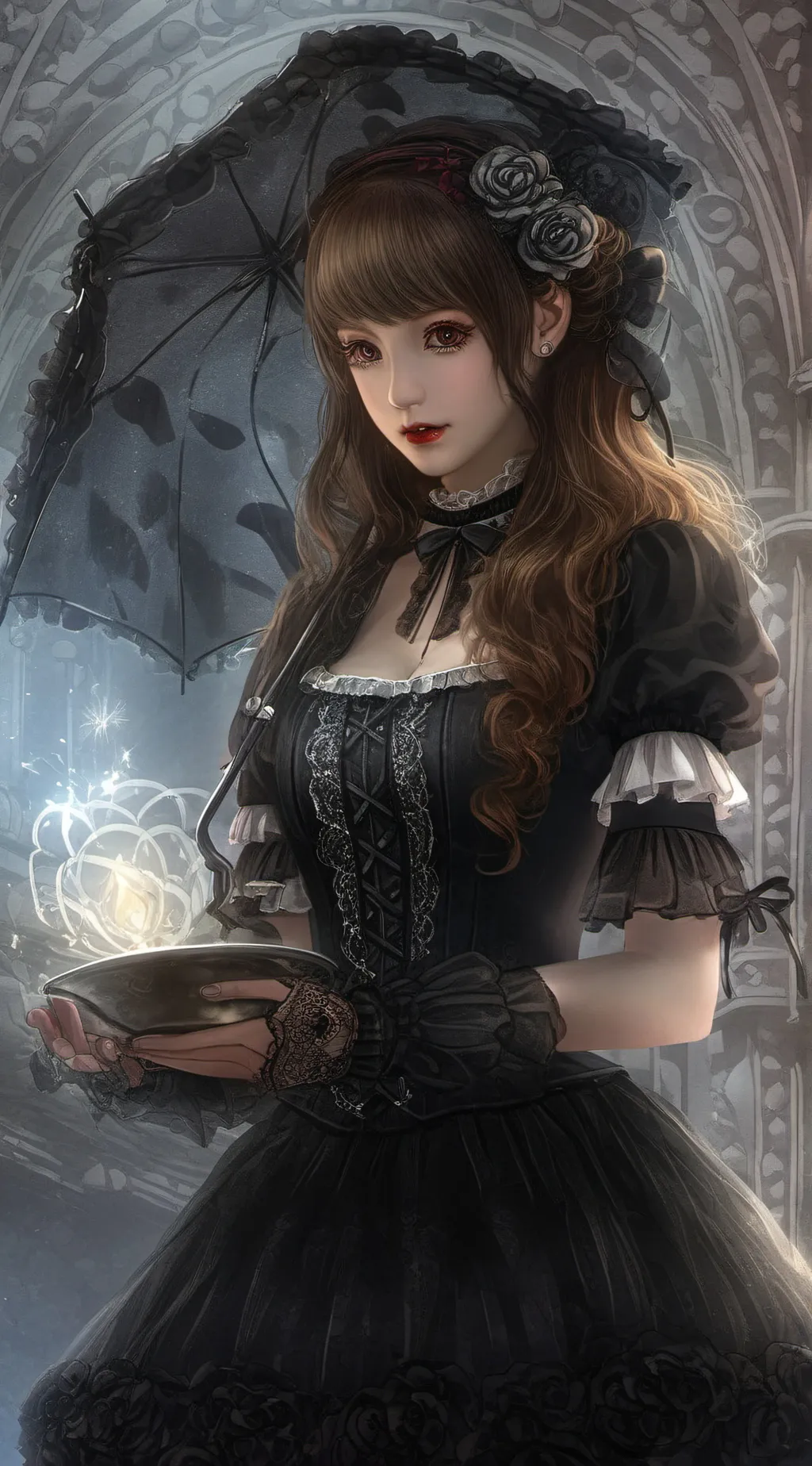 ai character: IBS wedding background