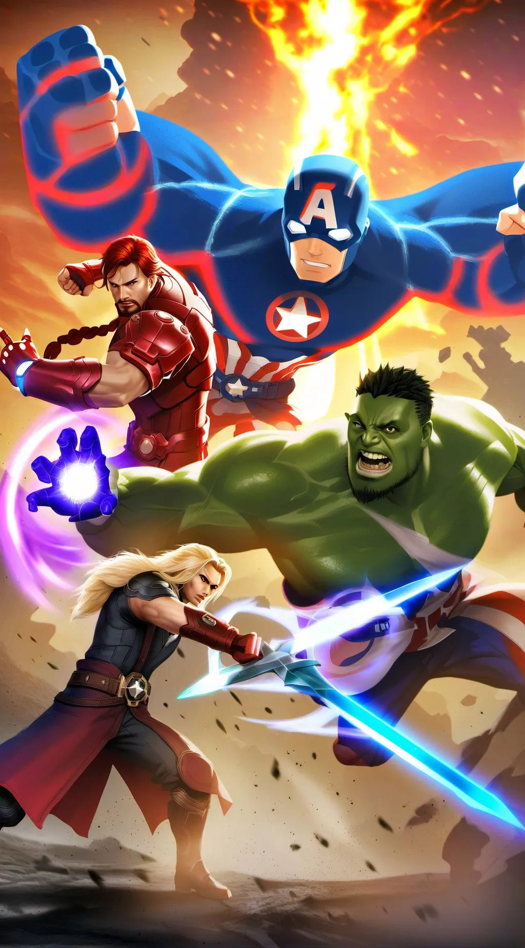 ai character: Avengers background