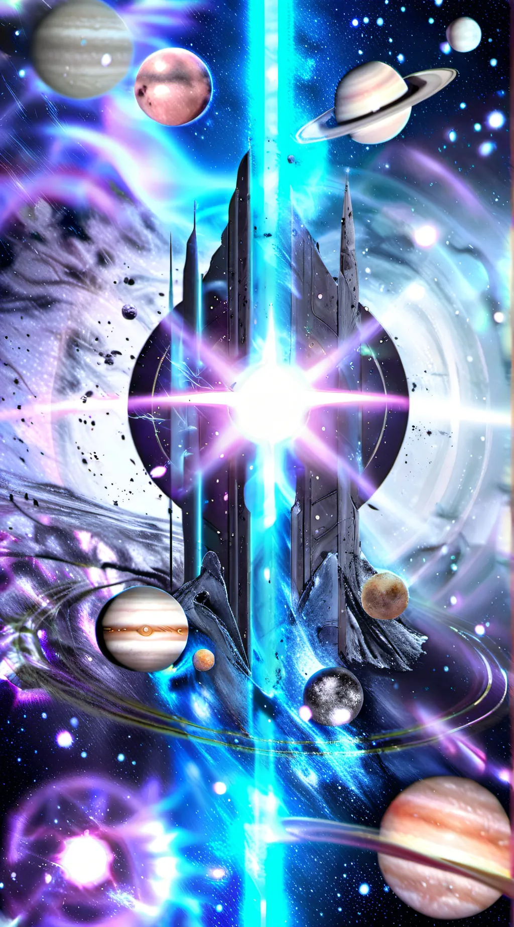 ai character: Sun gonna eat u background