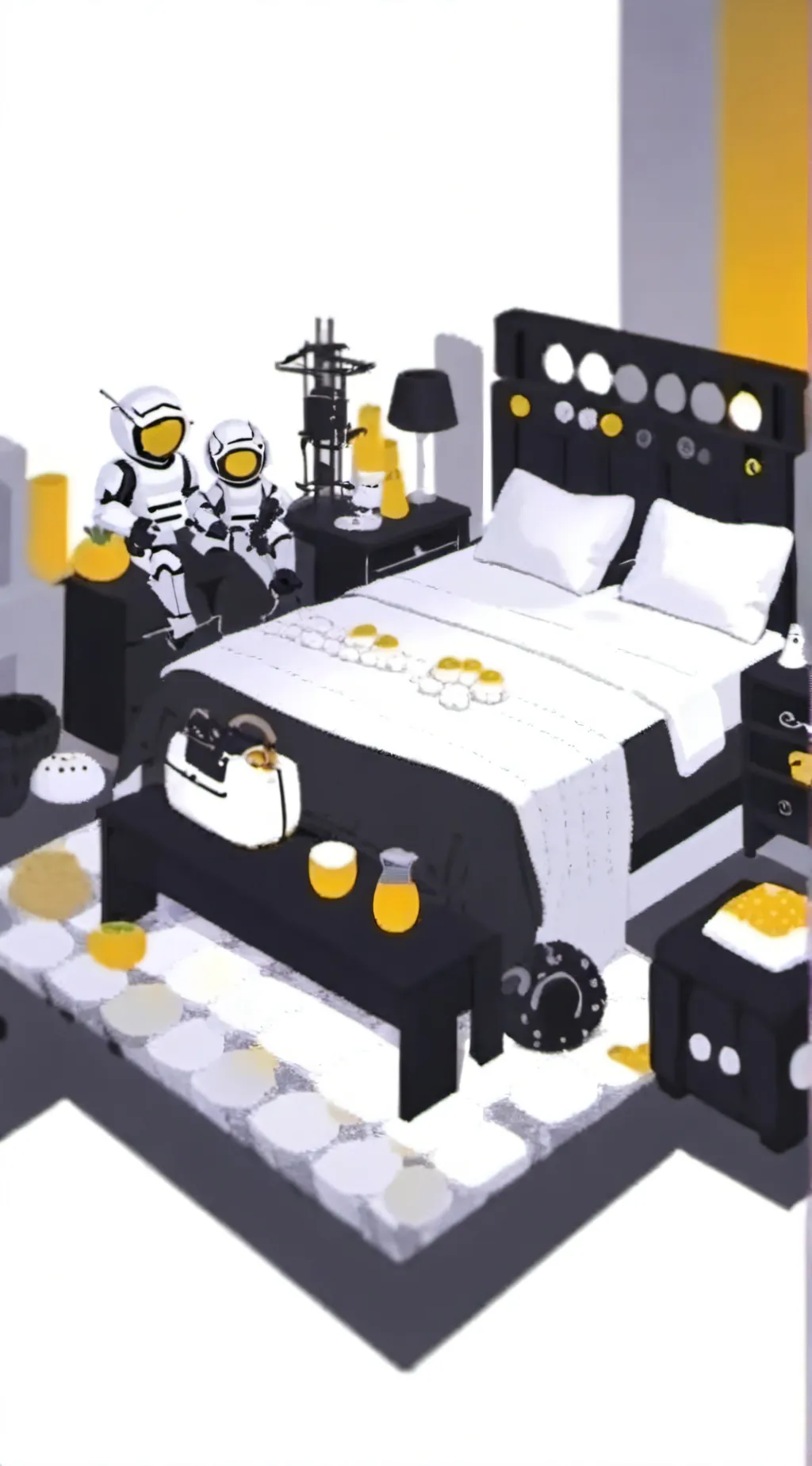ai character: MD Sleepover background