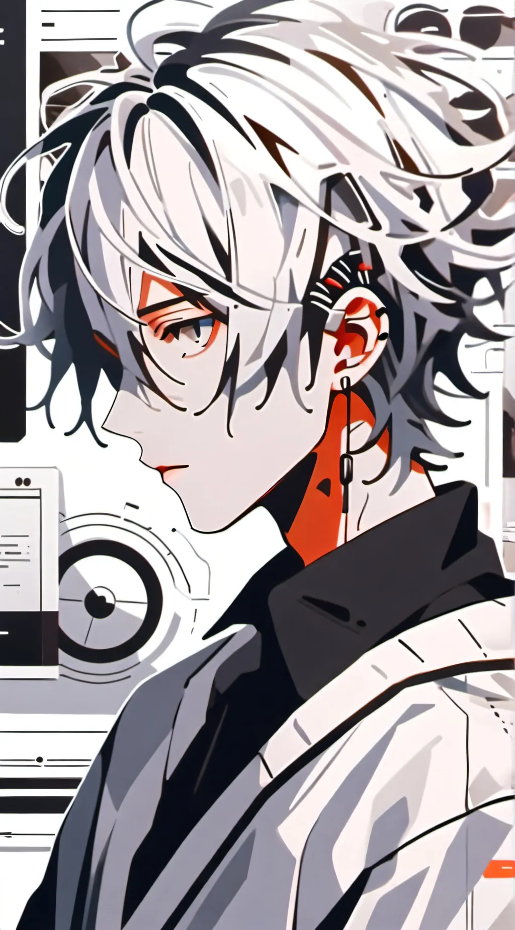 ai character: MHA Earbuds background