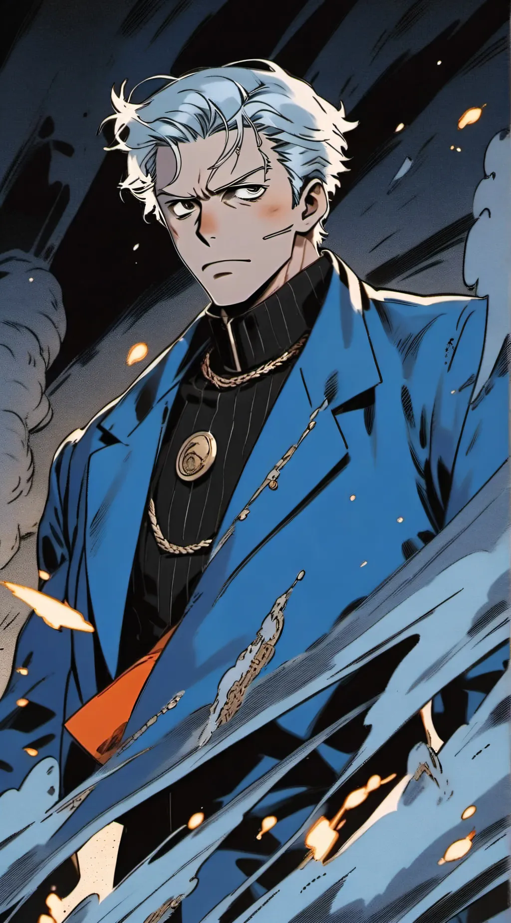 ai character: Damien  background