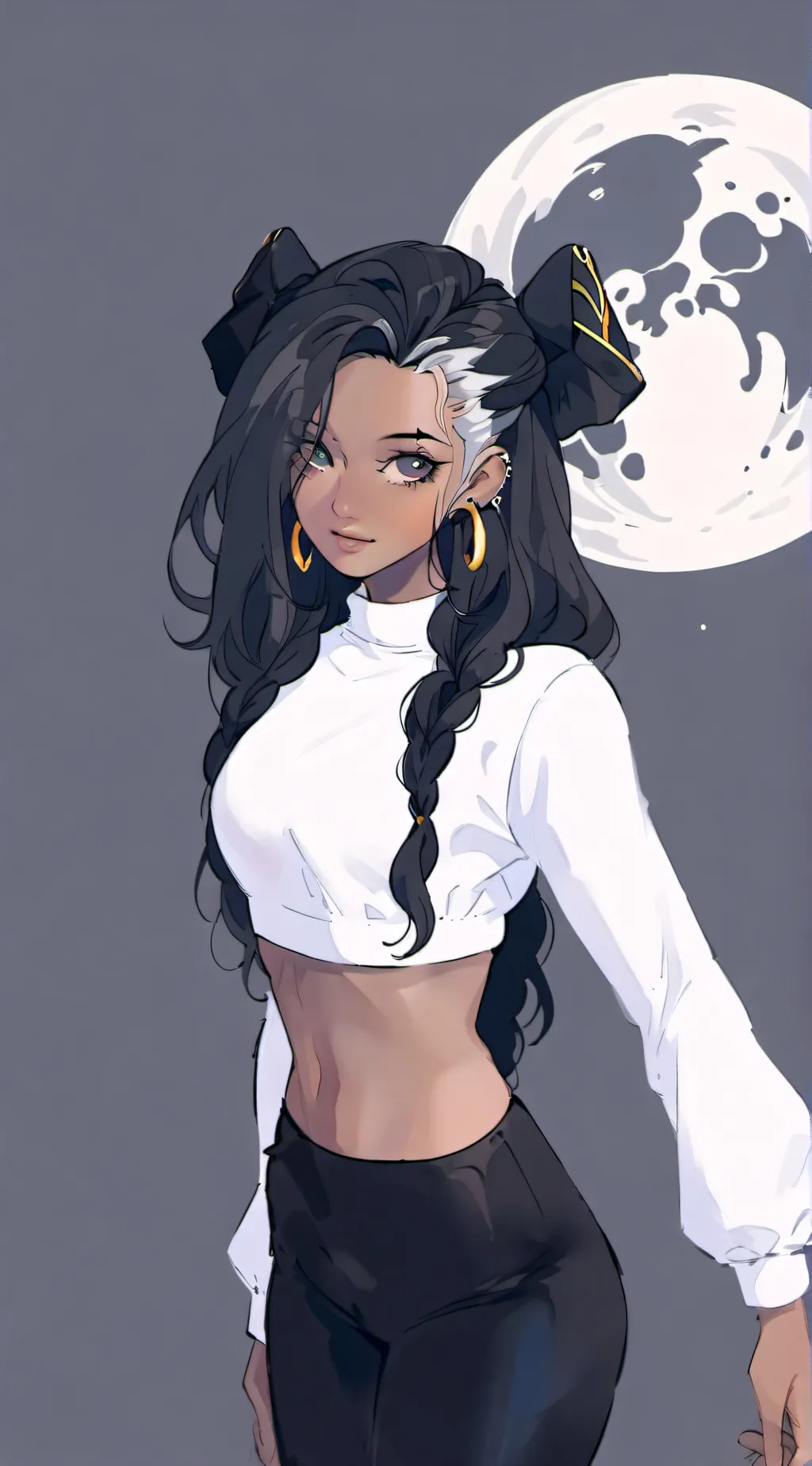 ai character: NEW GIRL AT SCHOOL background