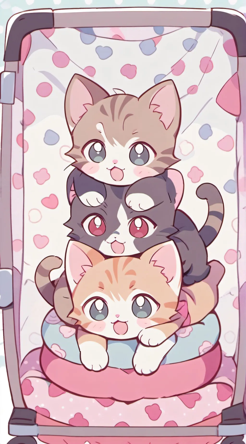 ai character: Baby kitties background