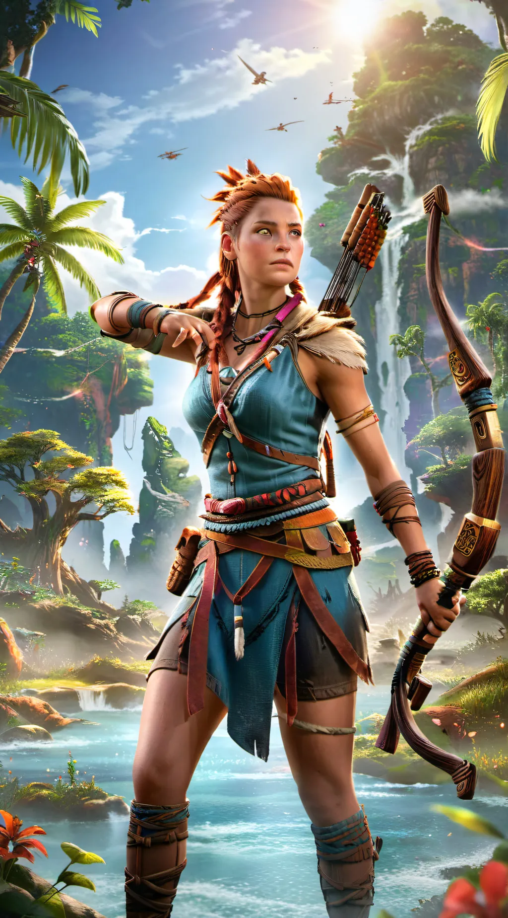ai character: Aloy background