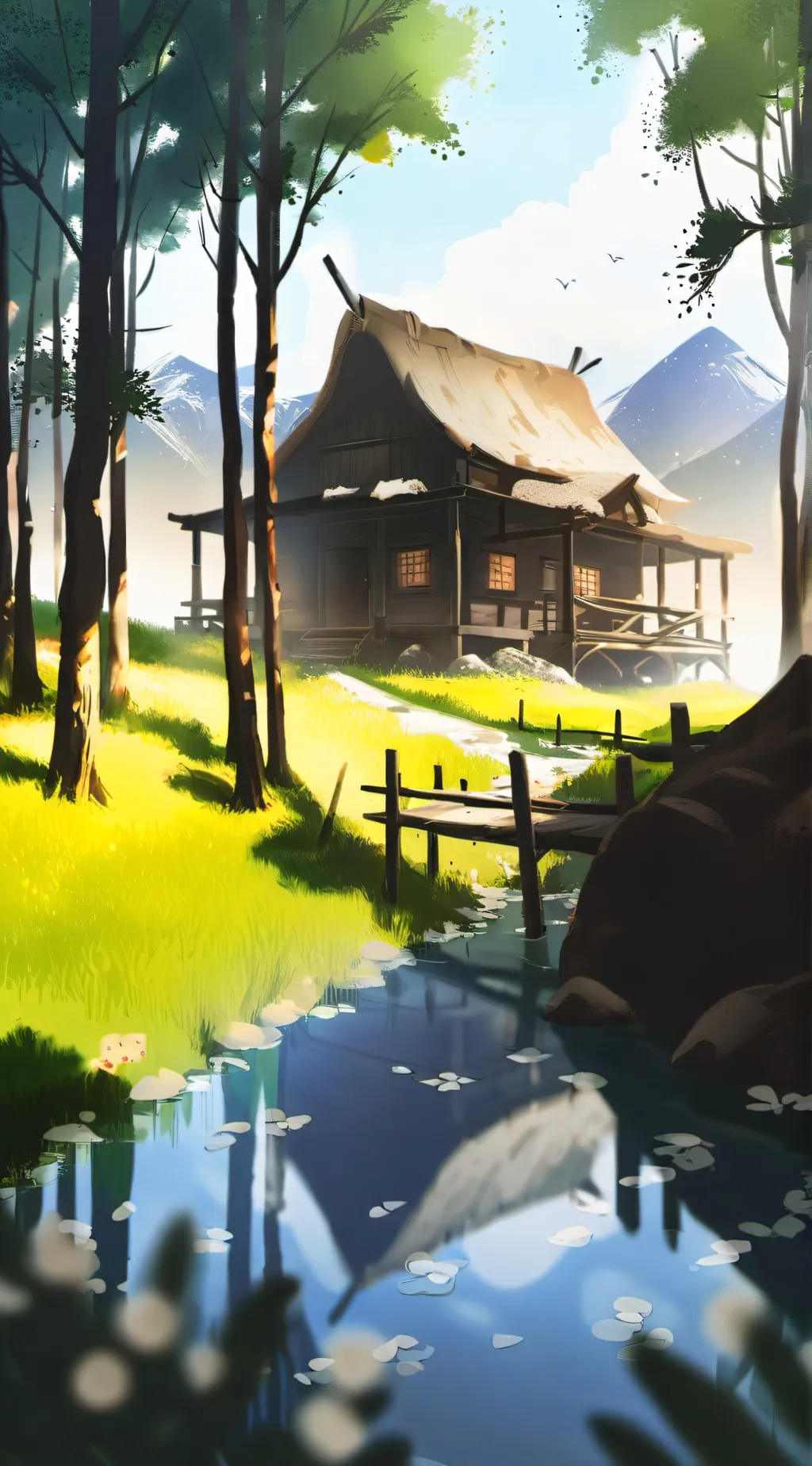 ai character: New Anime World background