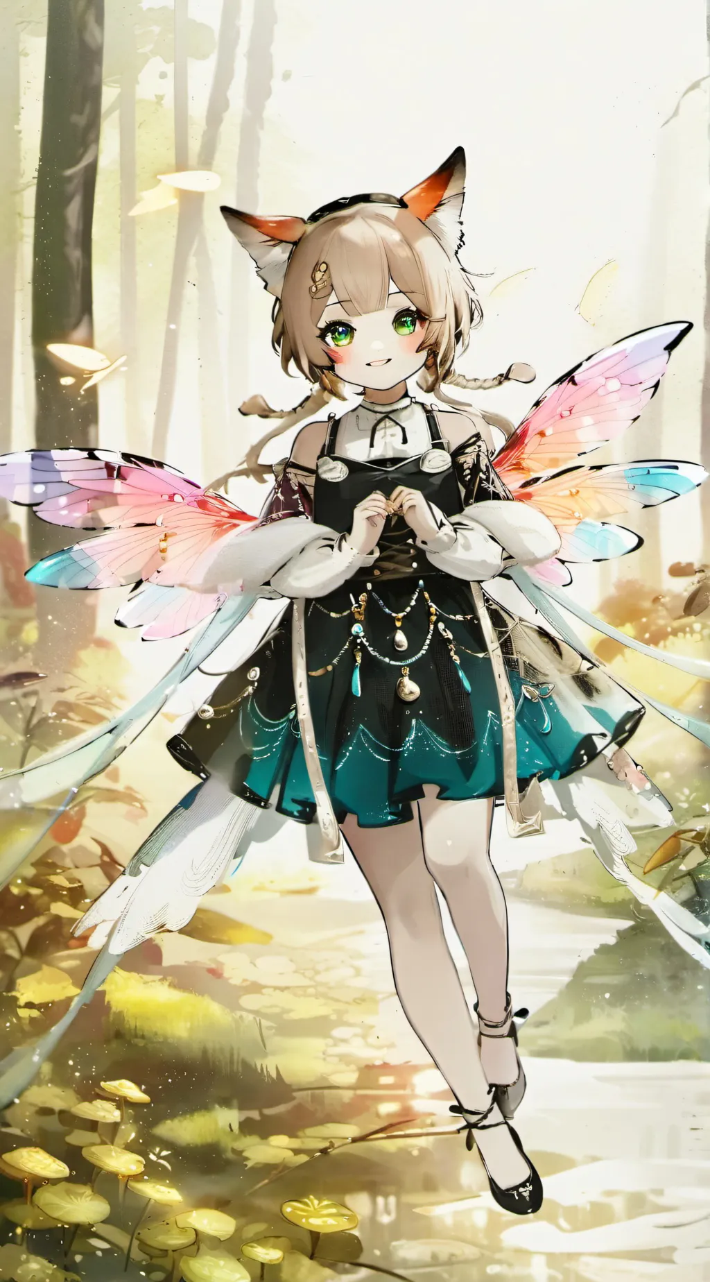 ai character: Twinkling Spirit Fae background