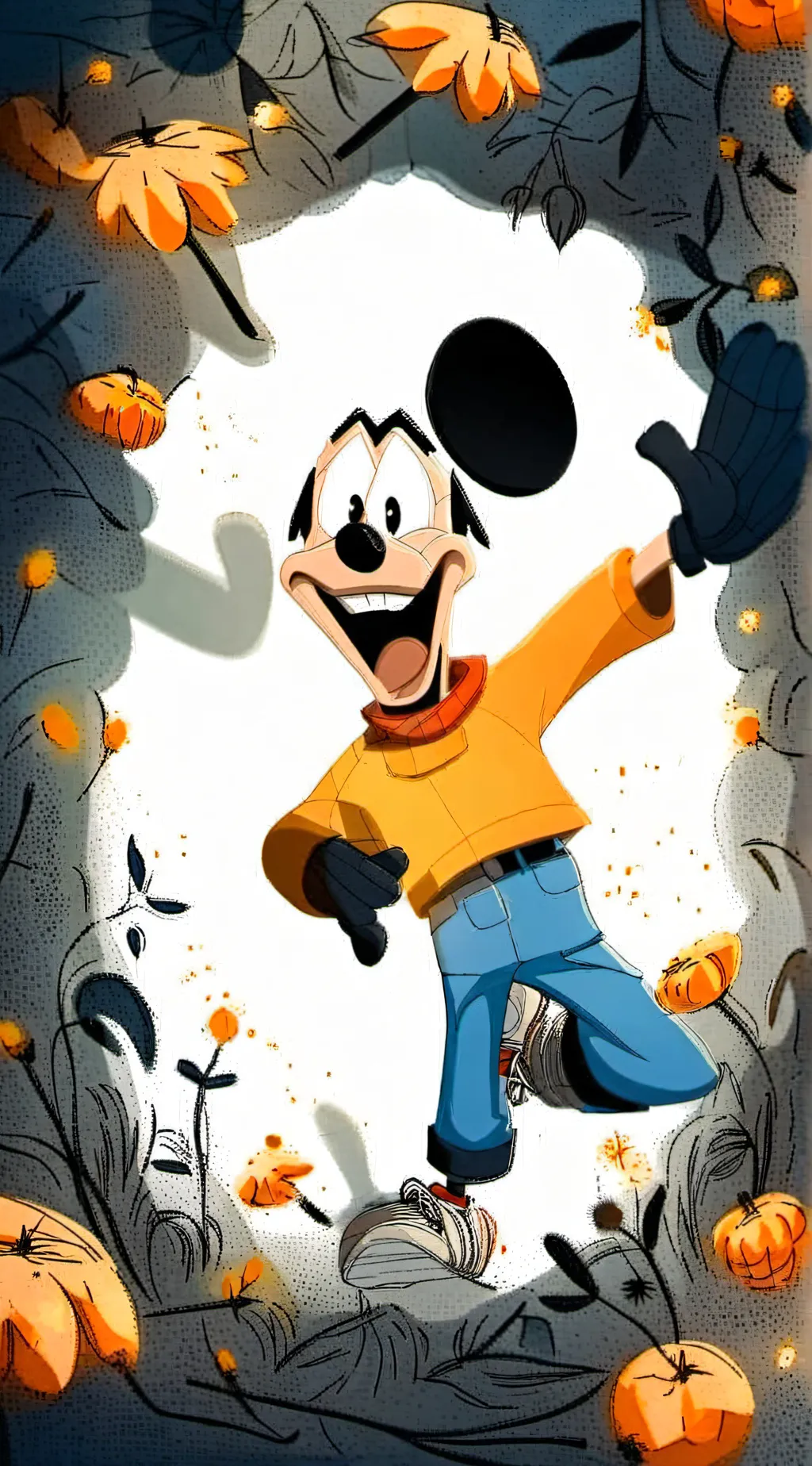 ai character: Goofy background