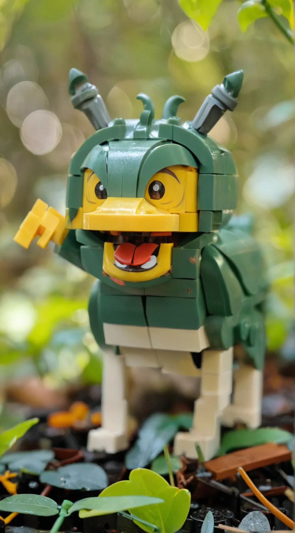 ai character: smiling critters  background